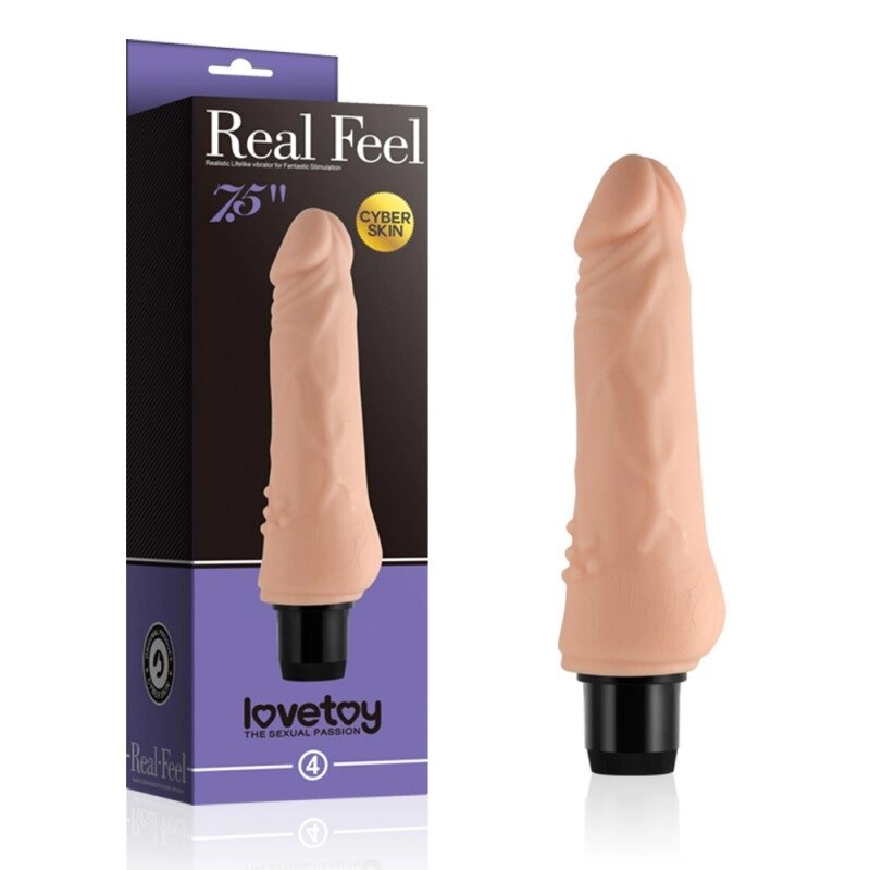 Реалістичний Масажер  із шипами Xtreme Feel Cyberskin Vibrator від компанії Elektromax - фото 1