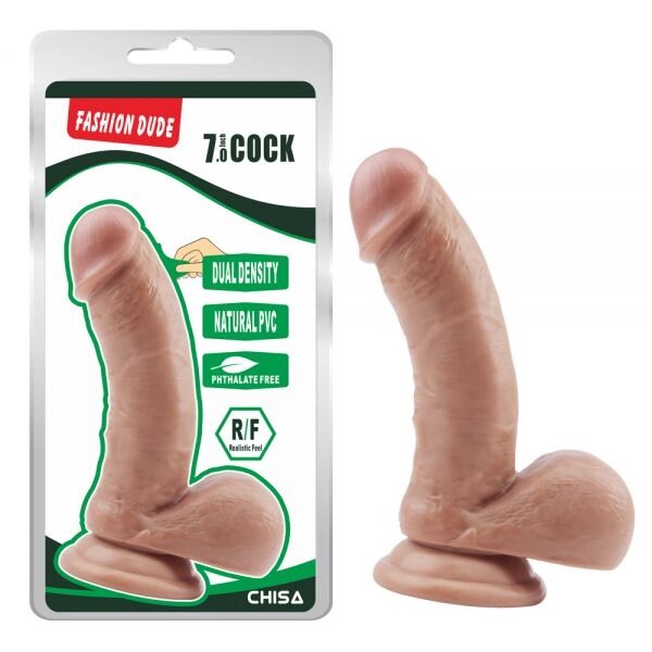 Реалістичний  Масажер   на присоске Fashion Dude 7.0 Inch Cock від компанії Elektromax - фото 1