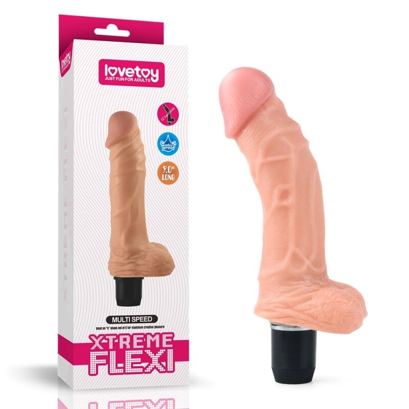 Реалістичний Масажер  згинається Xtreme Flexi Vibrator від компанії Elektromax - фото 1