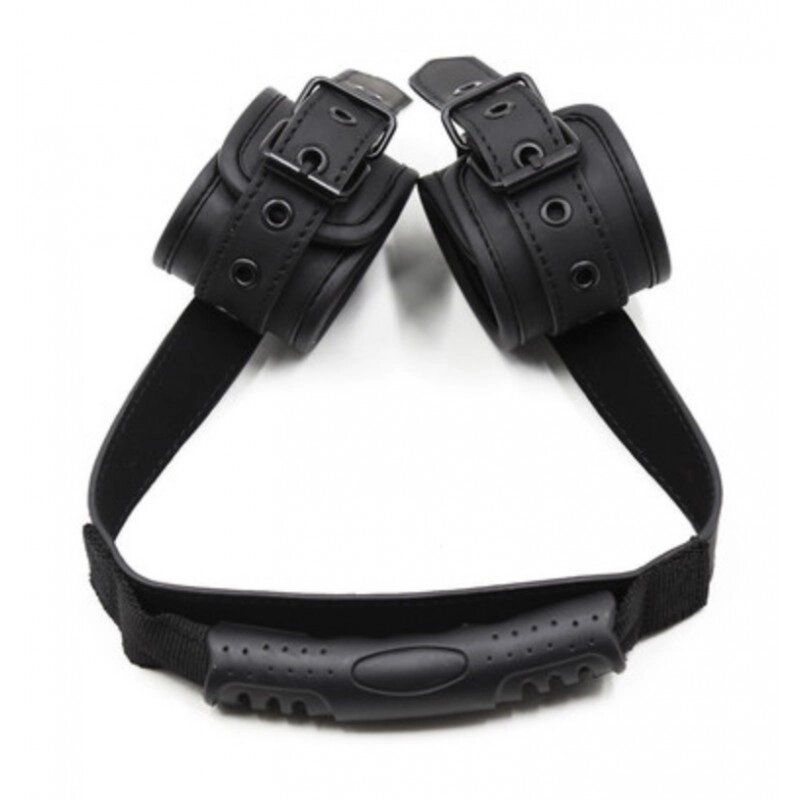 Регульовані наручники з ручкою для партнера Bondage Handcuffs від компанії Elektromax - фото 1