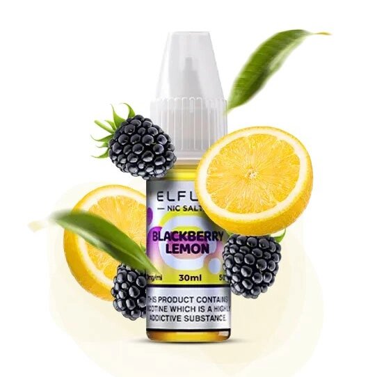 Рідина ELFLIQ 30мл 5%. Ожина Лимон (Blackberry Lemon) від компанії Elektromax - фото 1