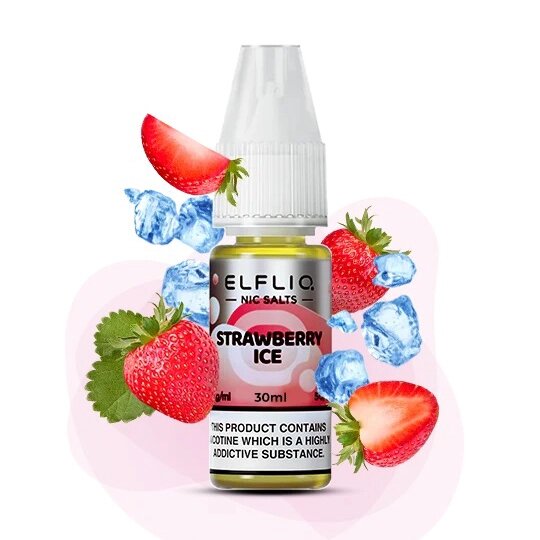 Рідина ELFLIQ 30мл 5%. Полуниця (Strawberry Ice) від компанії Elektromax - фото 1