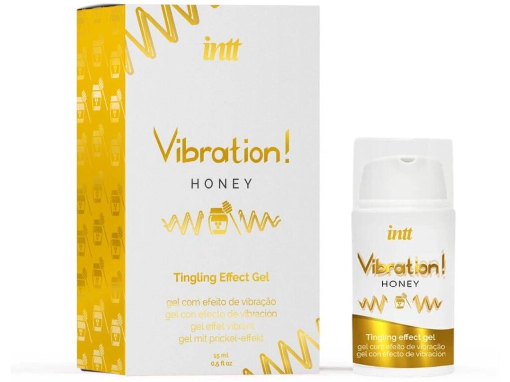 Рідкий вібратор Intt Vibration Honey (15 мл), густий гель, дуже смачний, діє до 30 хвилин від компанії Elektromax - фото 1