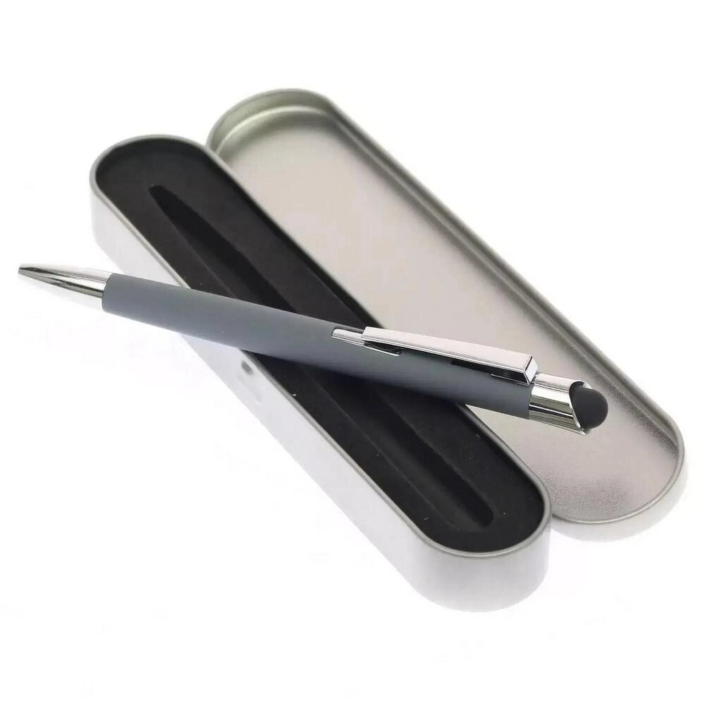 Ручка-стилус алюмінієве чорне чорнило від компанії Elektromax - фото 1