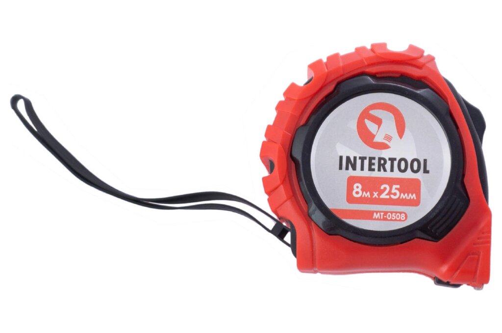 Рулетка Intertool - 8 м x 25 мм магніт 1 шт. від компанії Elektromax - фото 1