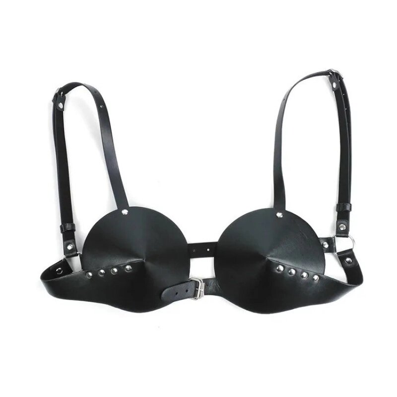 Сексуальний топ для жінок Fetish Bra Black від компанії Elektromax - фото 1