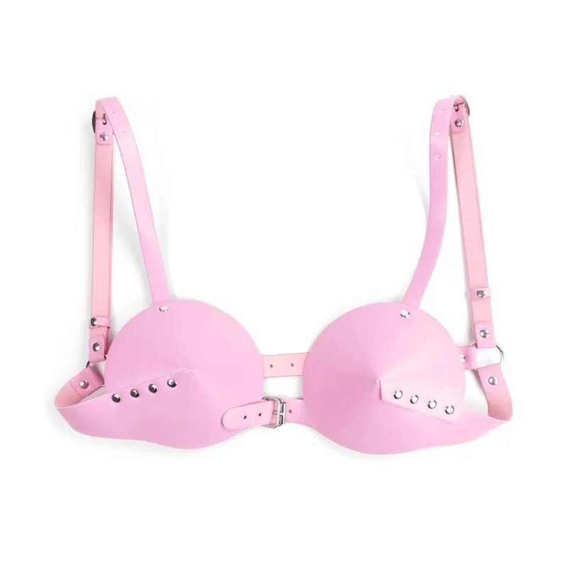 Сексуальний топ для жінок Fetish Bra Pink від компанії Elektromax - фото 1