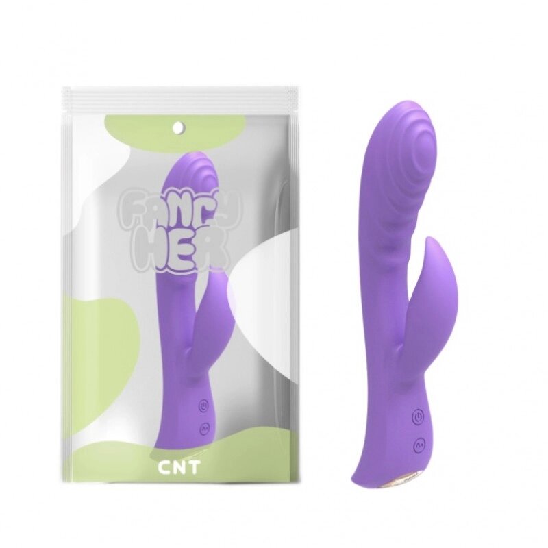Сексуальний вібратор з кліторальним стимулятором Enchanted Teaser Pro Purple від компанії Elektromax - фото 1