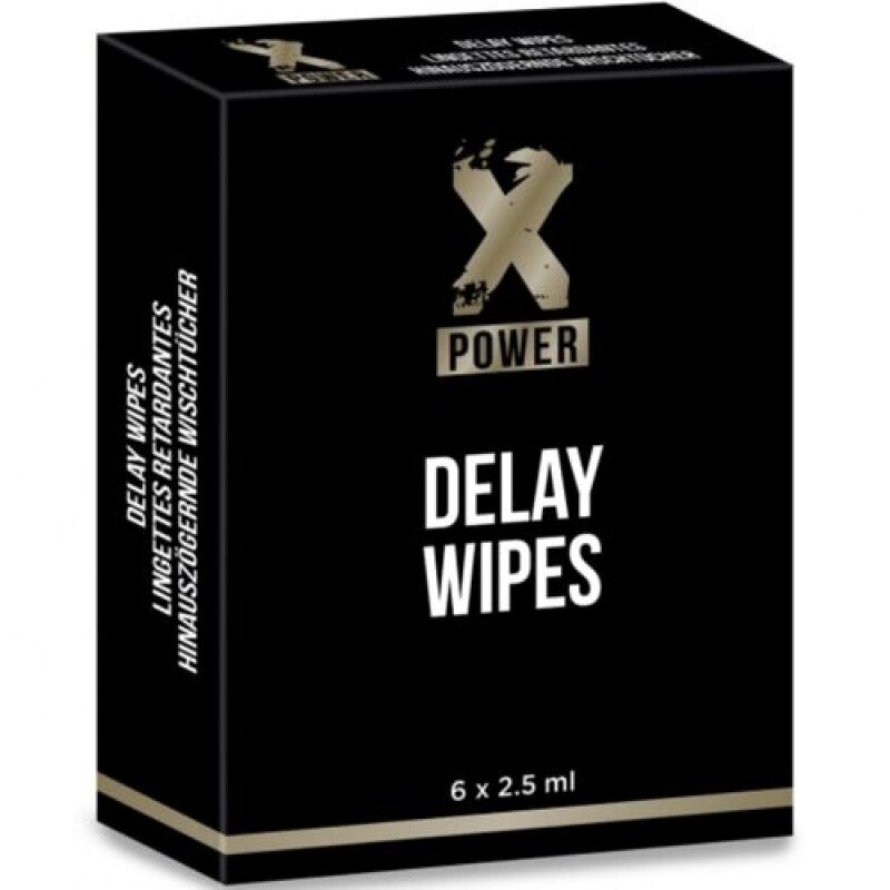 Серветки з пролонгуючим гелем XPower Delay Wipes, 6шт від компанії Elektromax - фото 1