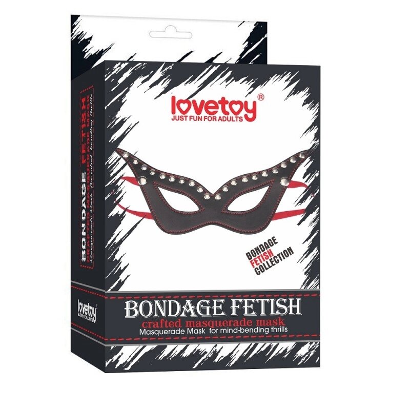 Шкіряна фетиш маска Bondage Fetish Masquerade Mask від компанії Elektromax - фото 1