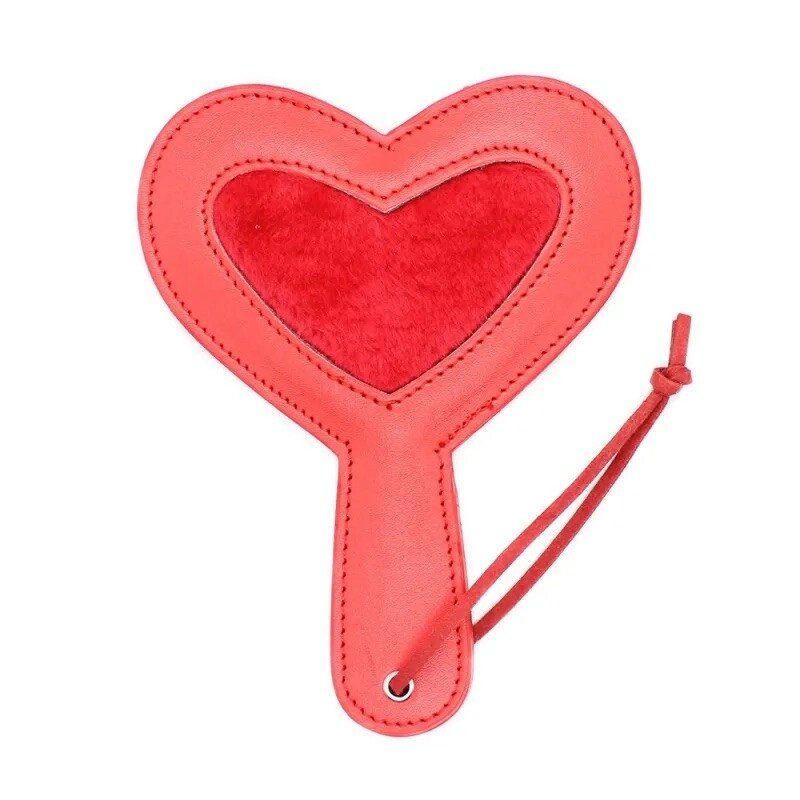 Шльопалка з ручкою Mini Heart Paddle Red від компанії Elektromax - фото 1