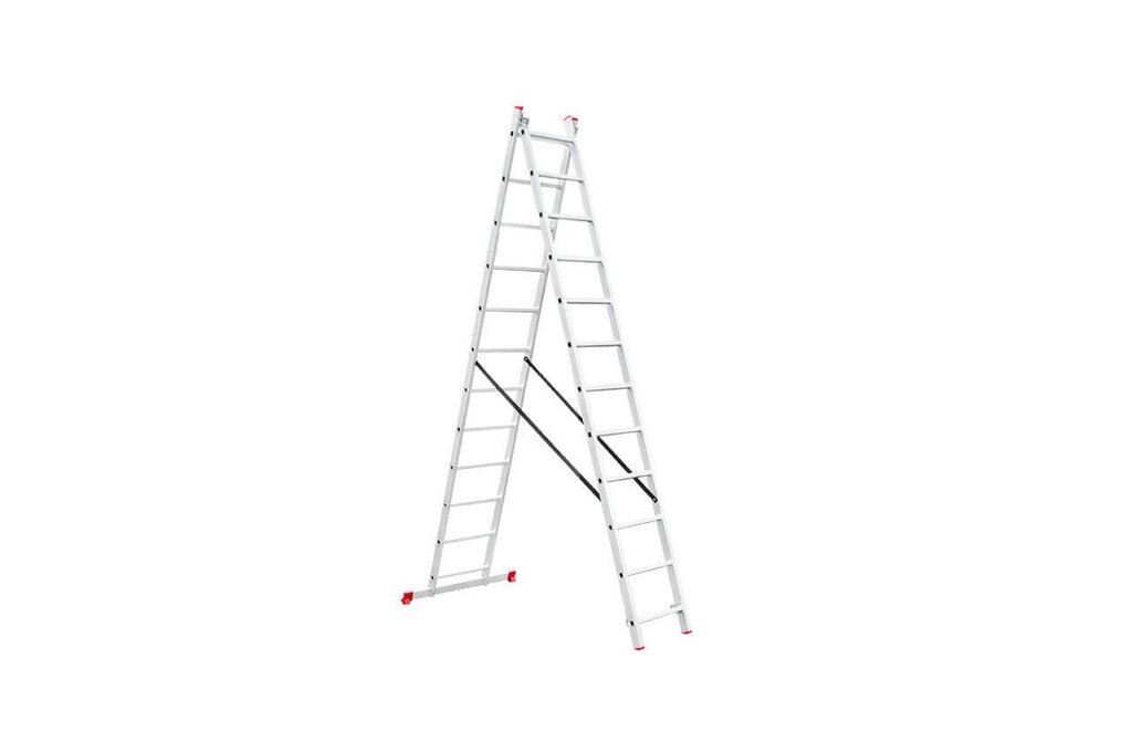 Сходи 2-х розкладна Intertool - 5930 мм х 2x12 ступенів 1 шт. від компанії Elektromax - фото 1