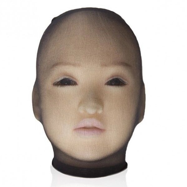 Шовкова чорна маска-чулок на голову Silk Stockings Hood від компанії Elektromax - фото 1