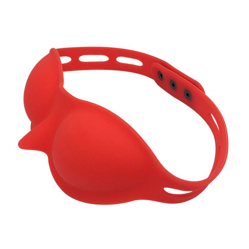 Силіконова червона бондажная маска Molding Eyepatch від компанії Elektromax - фото 1