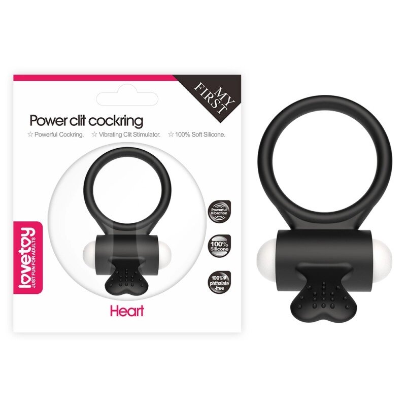 Силіконове кільце на нього   для стимуляції Горошинка а Power Clit Silicone Cockring від компанії Elektromax - фото 1