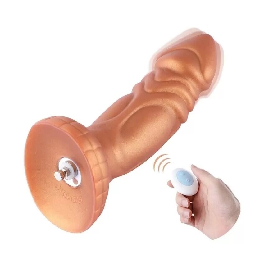 Силіконовий дилдо з вібрацією Hismith Slightly Curved Vibrating Silicone Dildo Monster Series від компанії Elektromax - фото 1