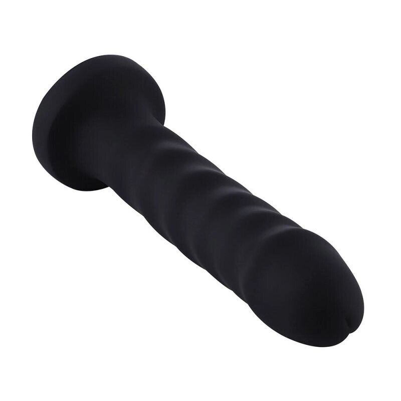 Силіконовий фалоімітатор для секс-машин Hismith 7.1″ Anal Dildo Black, система KlicLok від компанії Elektromax - фото 1