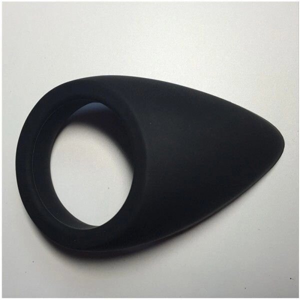 Силіконовий фіксатор на пеніс чорного кольору від компанії Elektromax - фото 1