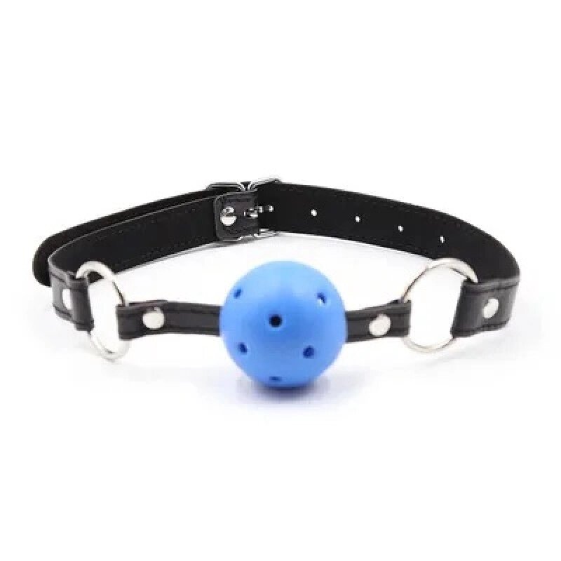 Синій дихаючий     для рота Breathable Ball Gag від компанії Elektromax - фото 1