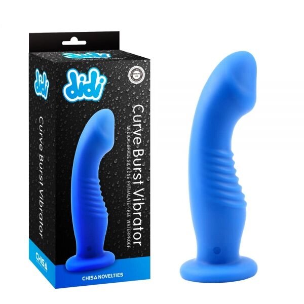 Синій Масажер  на присосці Didi Thruster Burst Vibrator від компанії Elektromax - фото 1