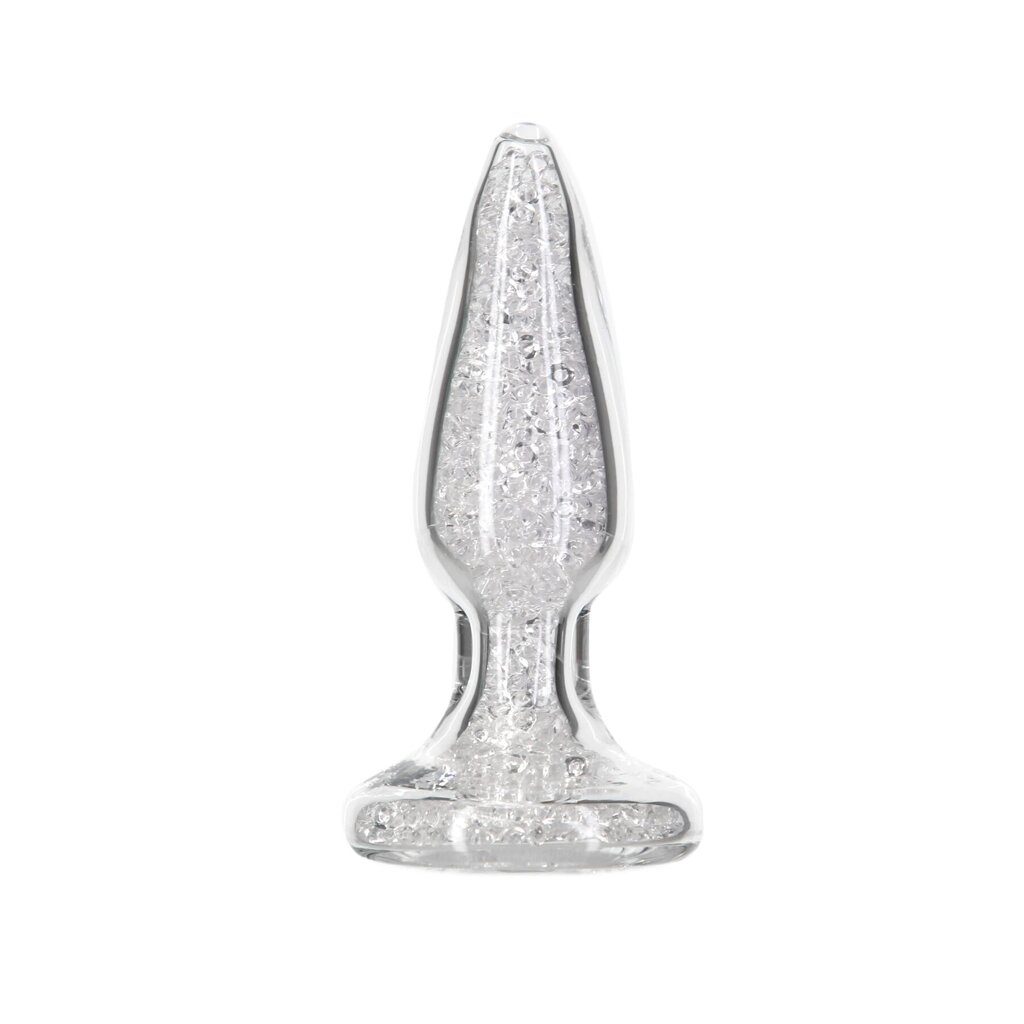 Скляна анальна пробка Pillow Talk Fancy Luxurious Glass Anal Plug, 3,1см, віброкуля в подарунок від компанії Elektromax - фото 1