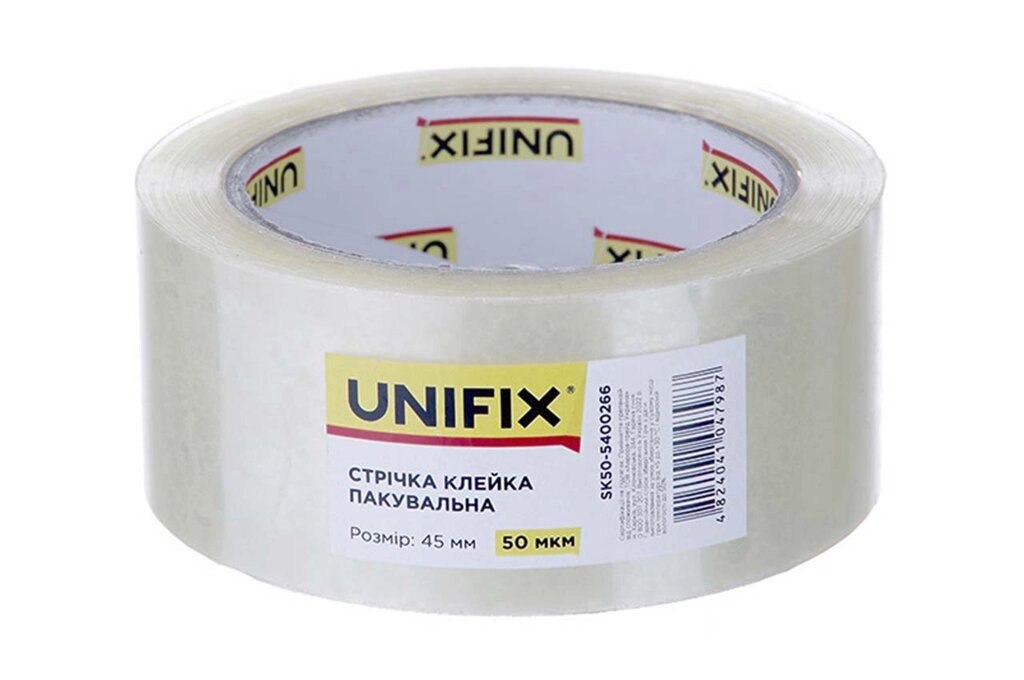 Скотч Unifix - 45 мм 66 м 50 мкм прозорий 1 шт. від компанії Elektromax - фото 1