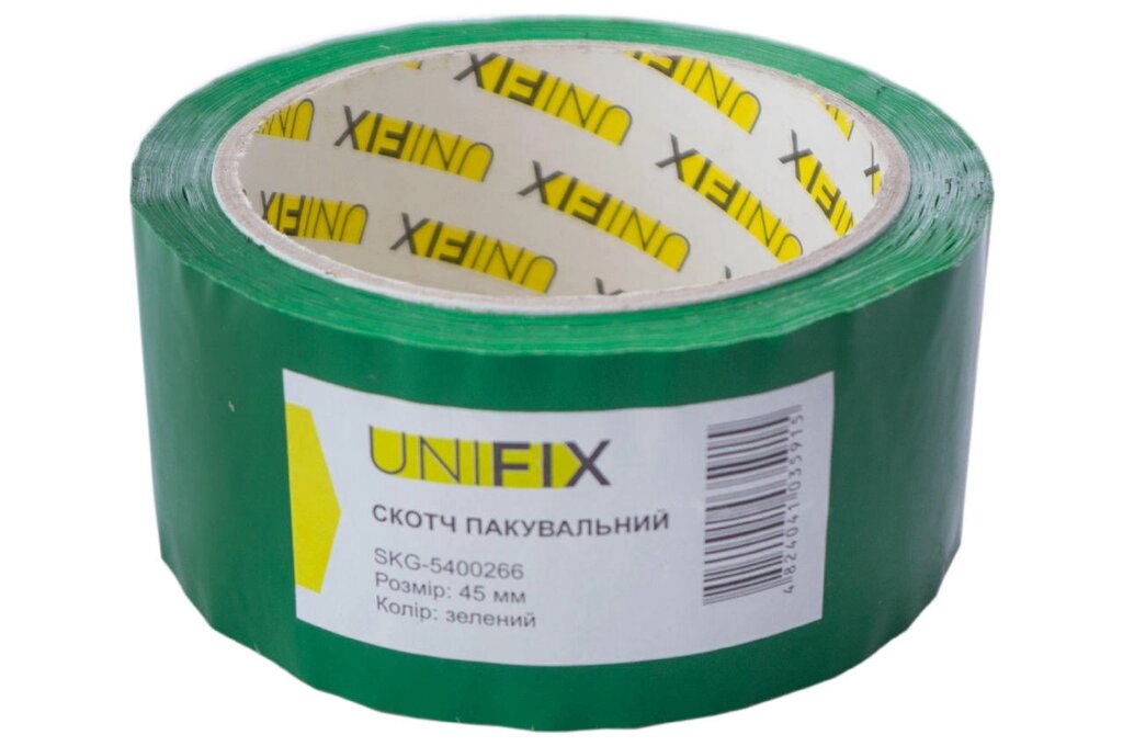 Скотч Unifix - 45 мм x 80 м x 40 мкм зелений від компанії Elektromax - фото 1