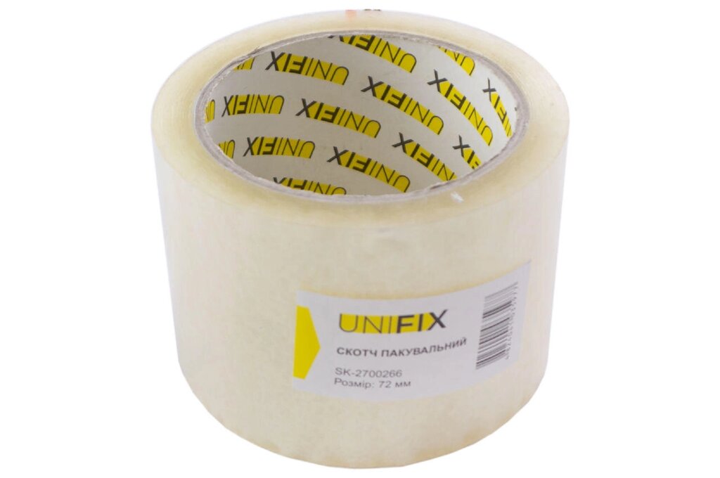 Скотч Unifix - 72 мм x 80 м x 40 мкм прозорий 1 шт. від компанії Elektromax - фото 1