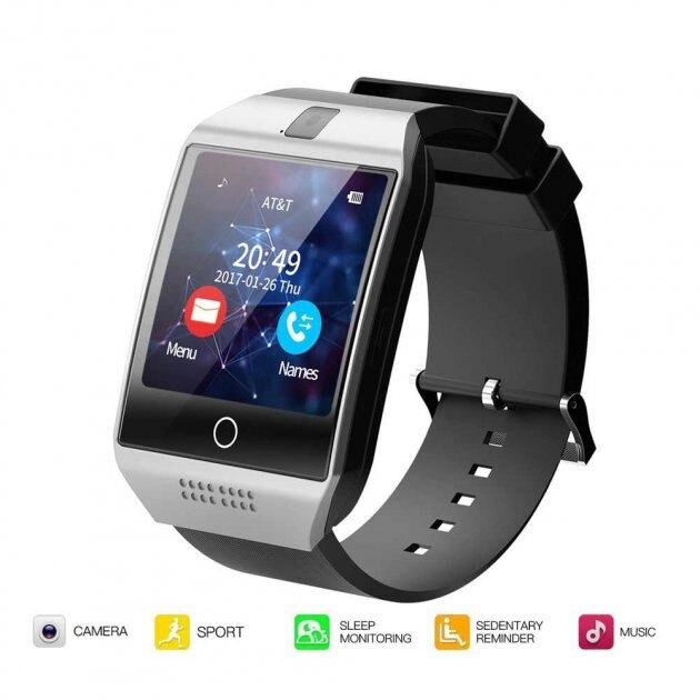 Смарт-годинник Smart Watch Q18. Колір: срібний від компанії Elektromax - фото 1