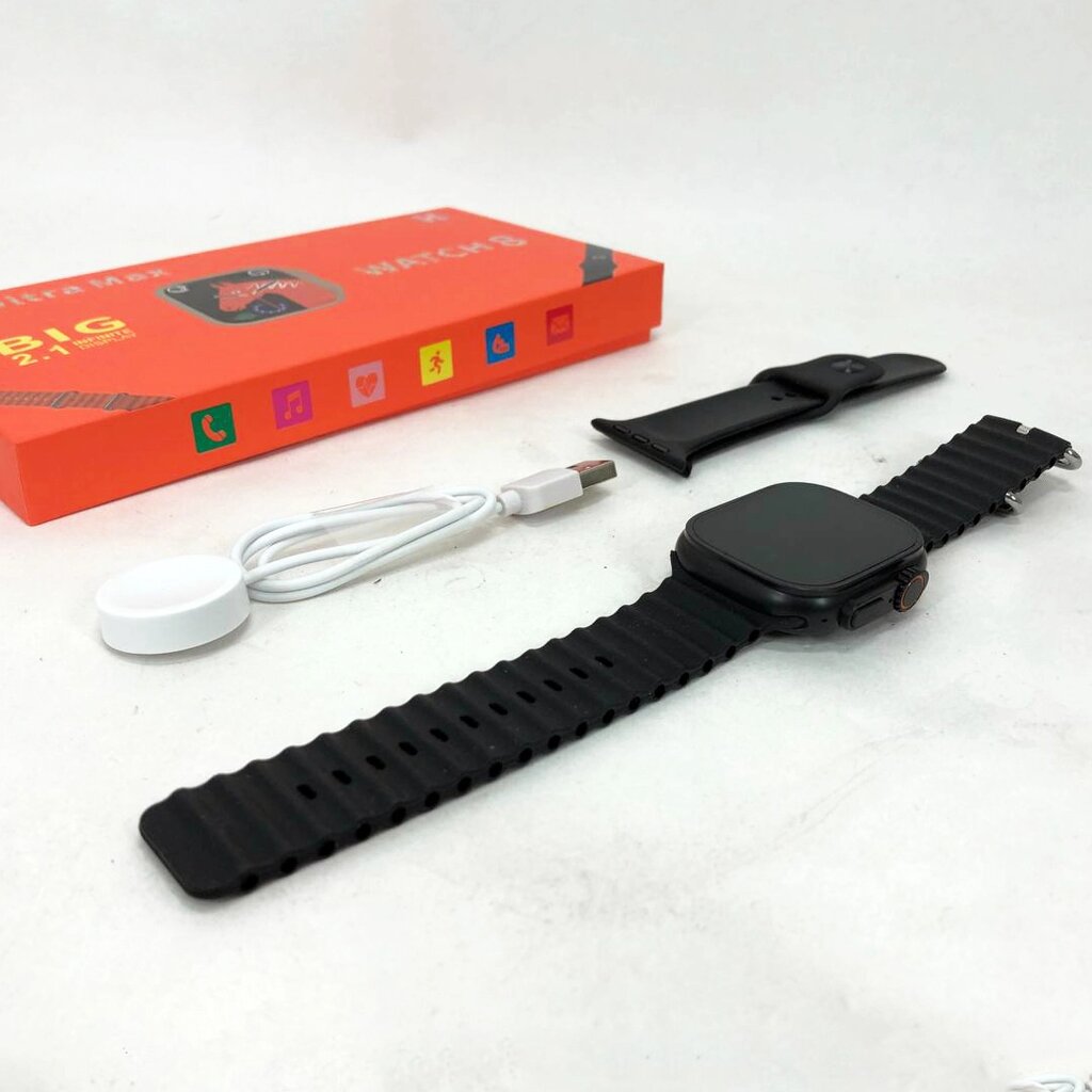 Смарт годинник WATCH L8 Ultra Max. Колір: чорний від компанії Elektromax - фото 1