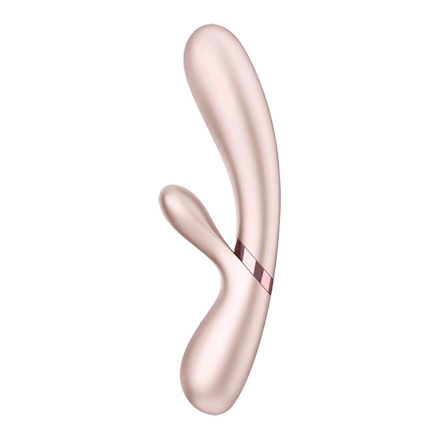 Смарт вібратор-кролик із підігрівом Satisfyer Hot Lover Nude від компанії Elektromax - фото 1