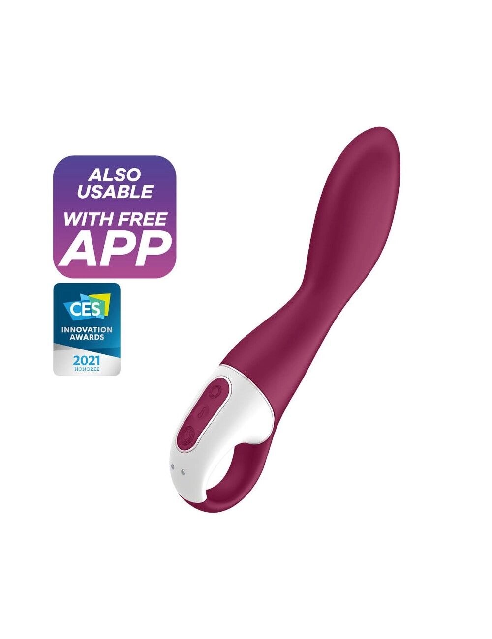 Смарт вібратор точки G Satisfyer Heated Thrill з функцією підігріву від компанії Elektromax - фото 1