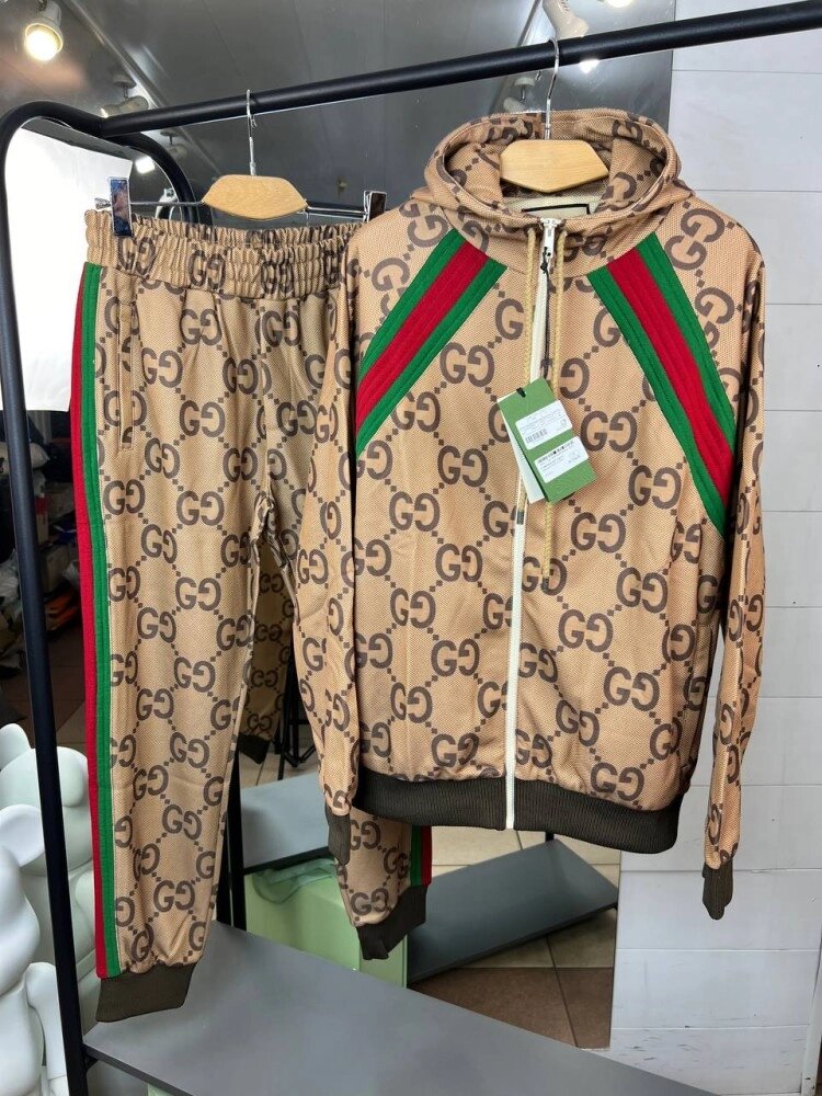 Спортивний костюм коричневий Gucci sp096 від компанії Elektromax - фото 1