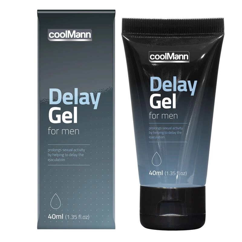 Сповільнюючий гель для чоловіків CoolMann Delay Gel, 40мол від компанії Elektromax - фото 1