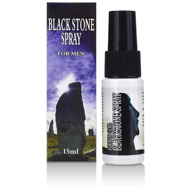 Спрей пролонгатор для відстрочки оргазму Black Stone Spray, 15мл від компанії Elektromax - фото 1