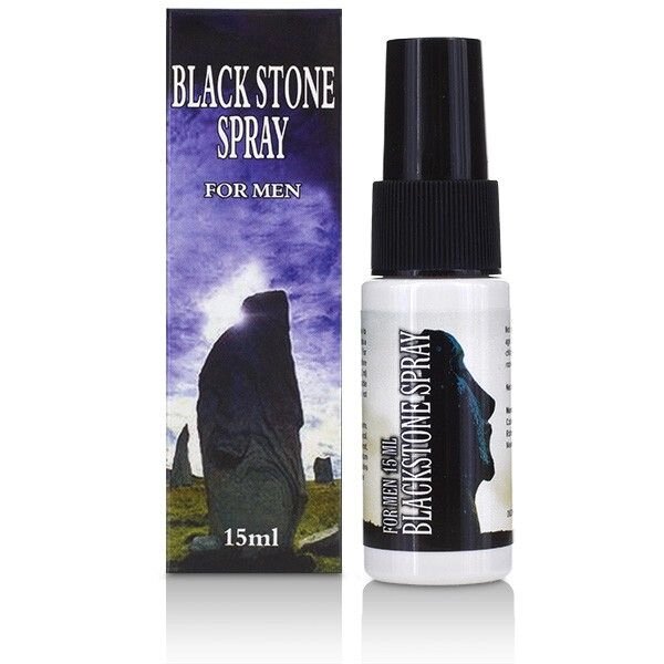 Спрей пролонгатор для відстрочки задоволення  Black Stone Spray, 15мл від компанії Elektromax - фото 1