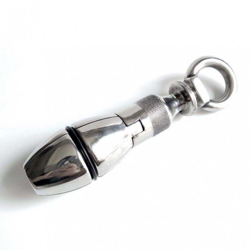 Stainless Steel Anal Lock Expanding & Locking Butt Plug від компанії Elektromax - фото 1