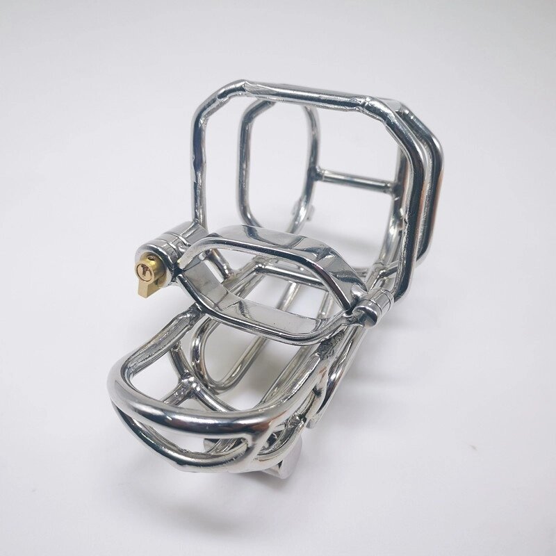 Stainless steel chastity device cock cage ZS144 від компанії Elektromax - фото 1