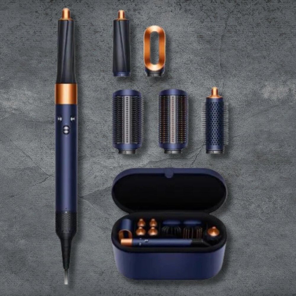 Стайлер Hs01 Gift Edition Prussian Blue/Rich Copper для довгого волосся від компанії Elektromax - фото 1