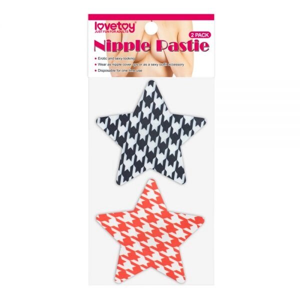 Стікіні на соски у вигляді зірок Stars Nipple Pasties, 2 пари від компанії Elektromax - фото 1