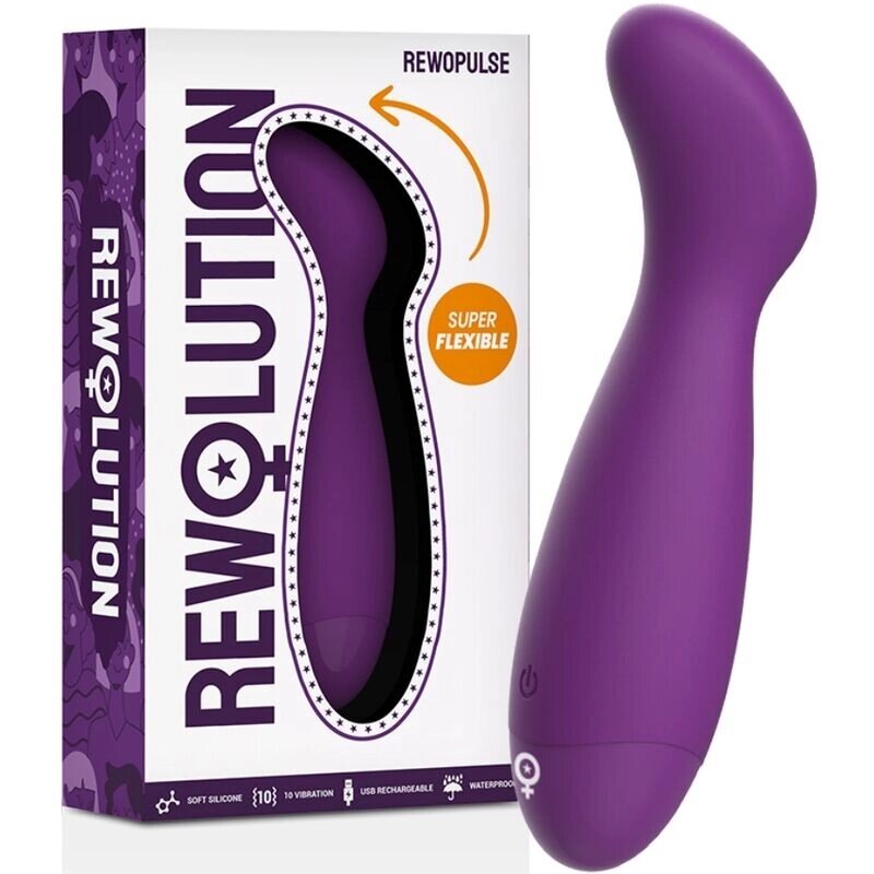 Стимулятор точки G фіолетовий Rewolution Rewopulse Flexible Vibrator від компанії Elektromax - фото 1