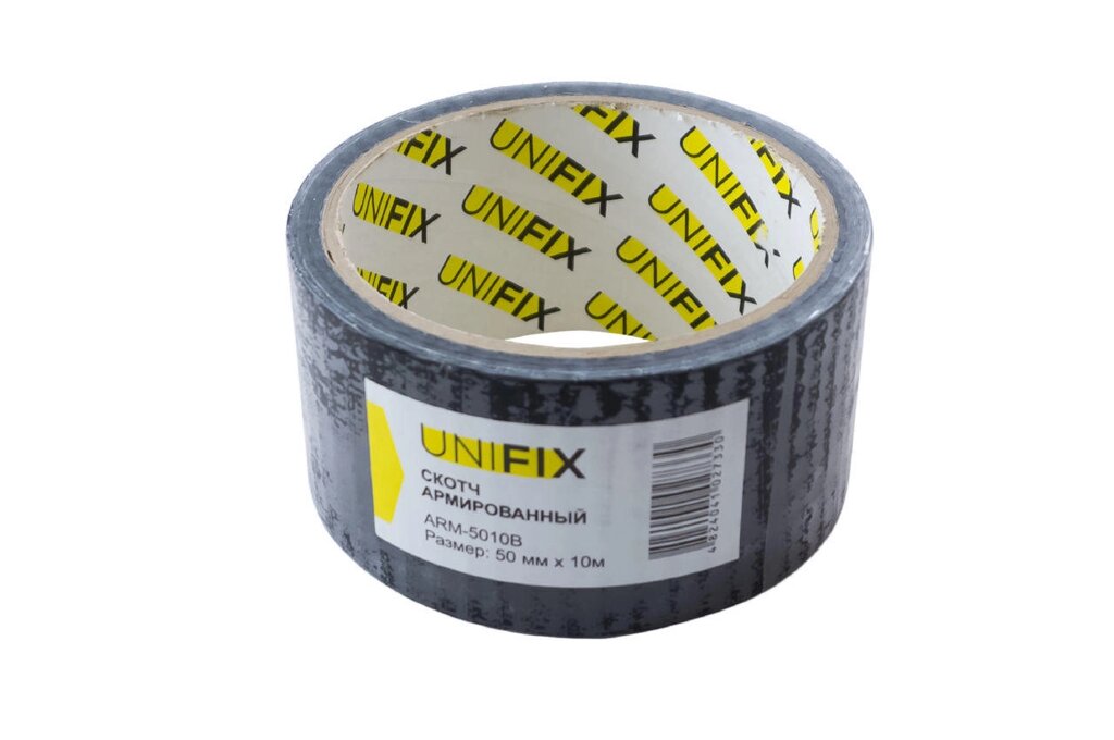 Стрічка армована Unifix - 50 мм x 10 м чорна 1 шт. від компанії Elektromax - фото 1