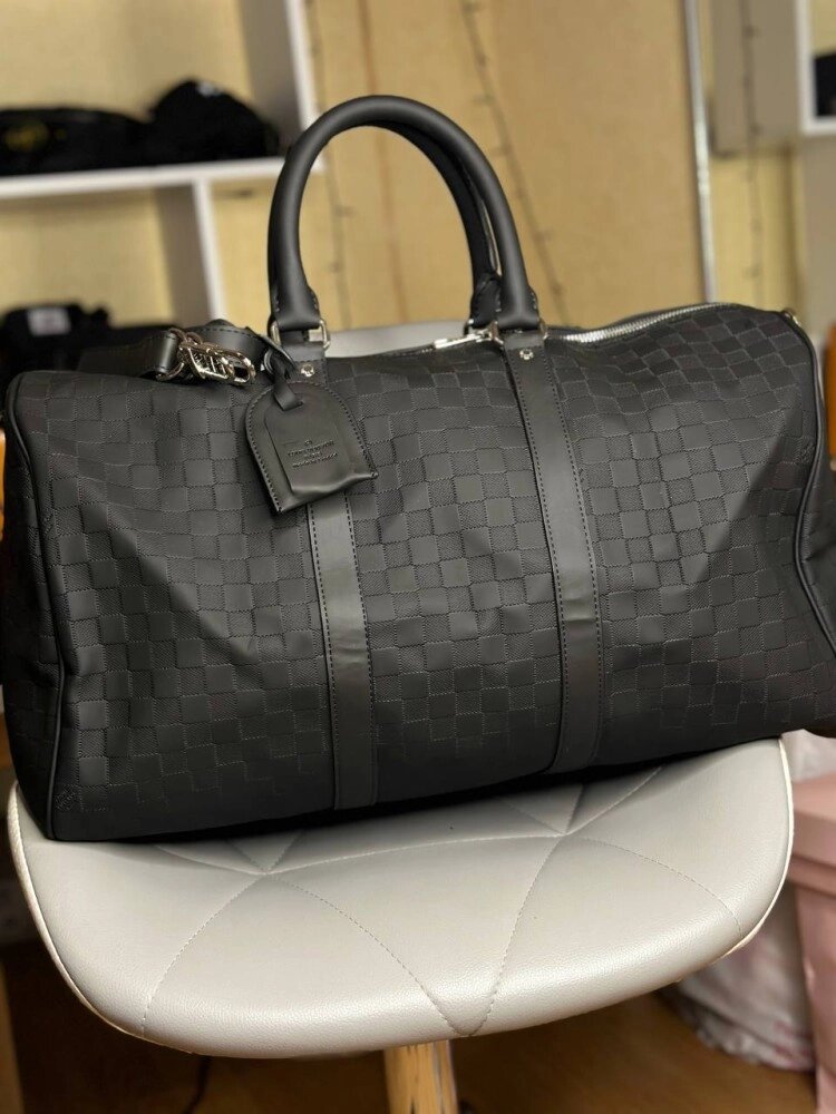 Сумка чоловіча Louis Vuitton Keepall 55 Damier Infini s062-1 від компанії Elektromax - фото 1