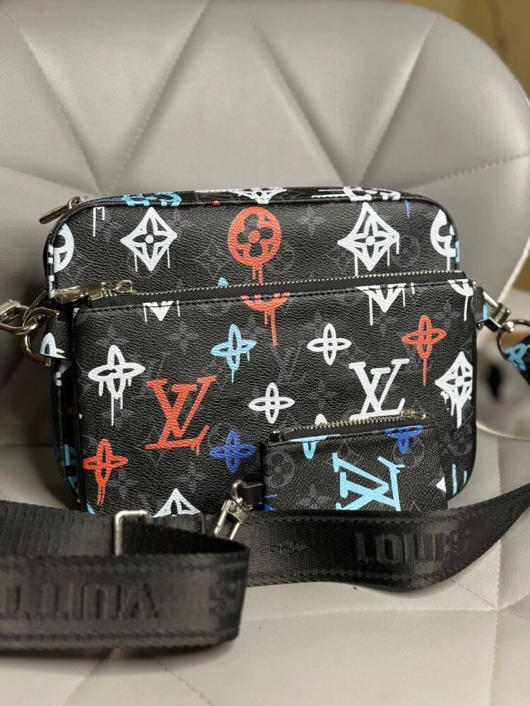 Сумка чоловіча Louis Vuitton Trio Messenger Graphity  s058-2 від компанії Elektromax - фото 1