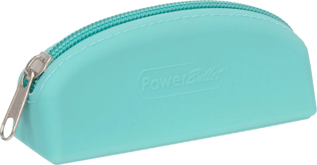 Сумка для зберігання секс-іграшок PowerBullet - Silicone Storage Zippered Bag Teal від компанії Elektromax - фото 1