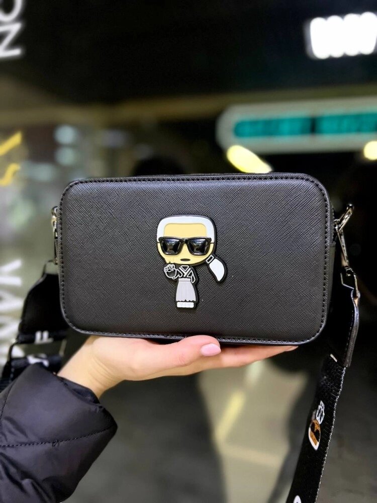 Сумка Karl Lagerfeld чорна від компанії Elektromax - фото 1