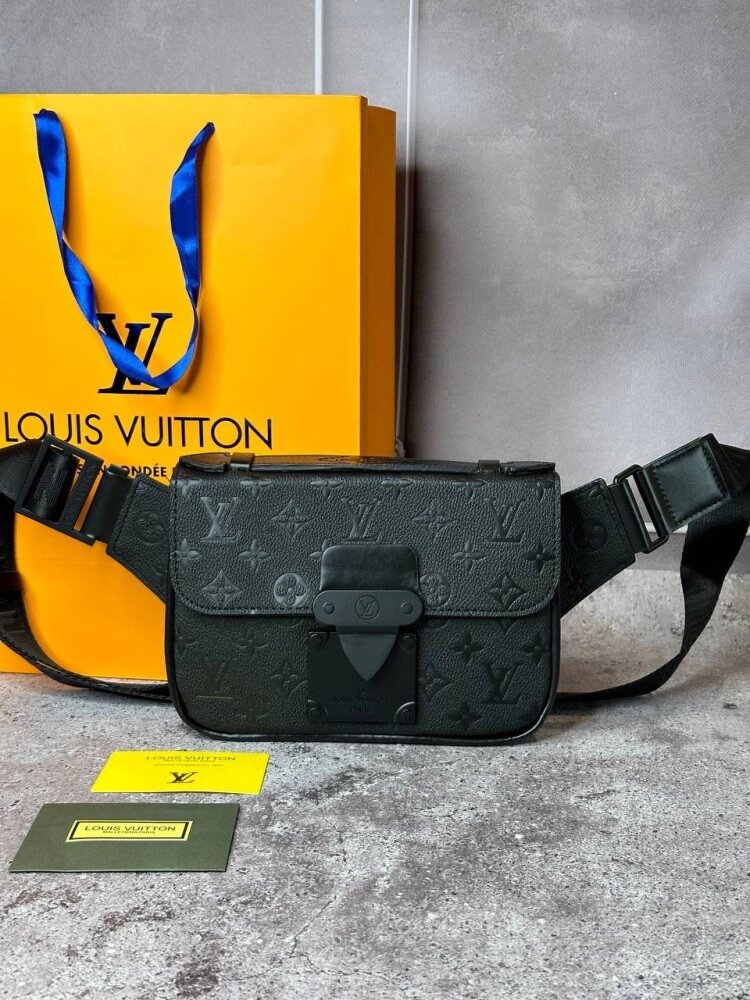 Сумка-месенджер Louis Vuitton S-Lock s012, чорний від компанії Elektromax - фото 1