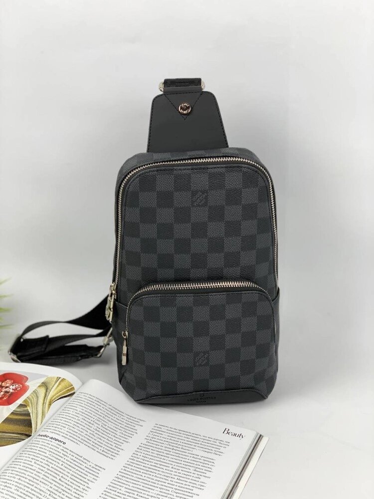 Сумка-слінг Louis Vuitton  Avenue Sling Damier Graphite s039 від компанії Elektromax - фото 1