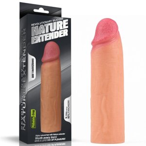 Супер реалістична насадка, що подовжує, на нього тілесна Revolutionary Silicone Nature Extender