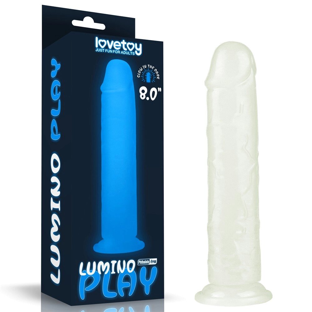 Світиться  Масажер   на присоске Lumino Play Dildo 8.0 від компанії Elektromax - фото 1